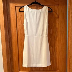 Babaton Elegant Cream Mini Dress